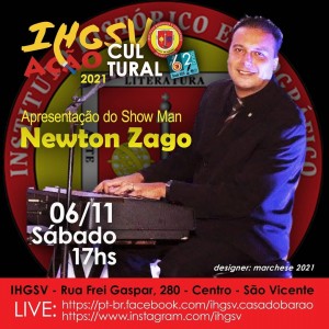 Convite do musical Newton Zago