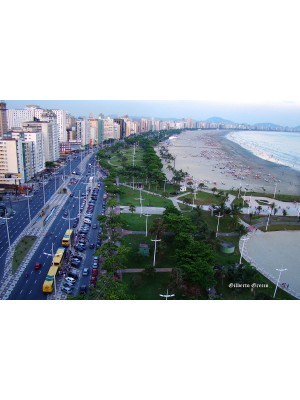 Jardins da Orla de Santos - Praia do José Menino - divisa com São Vicente